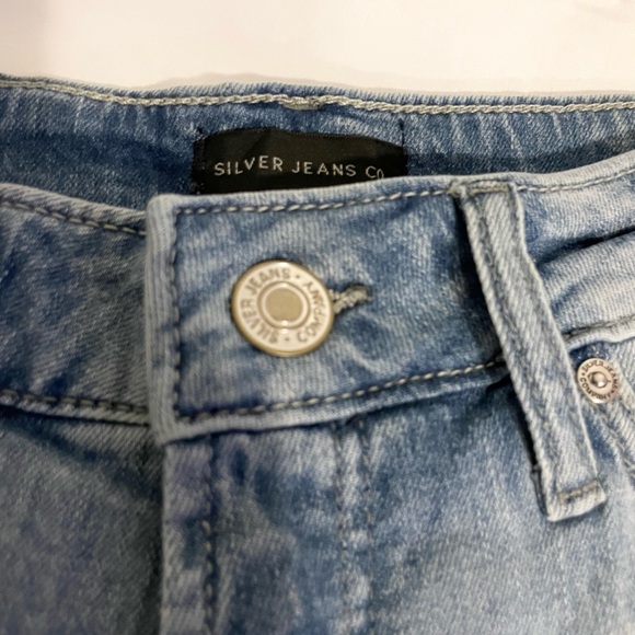 Sz 25 (W5) L4 Boyfriend Mid Rise Short boyfriend mid rise shorts Indigo wash NW - Picture 6 of 13